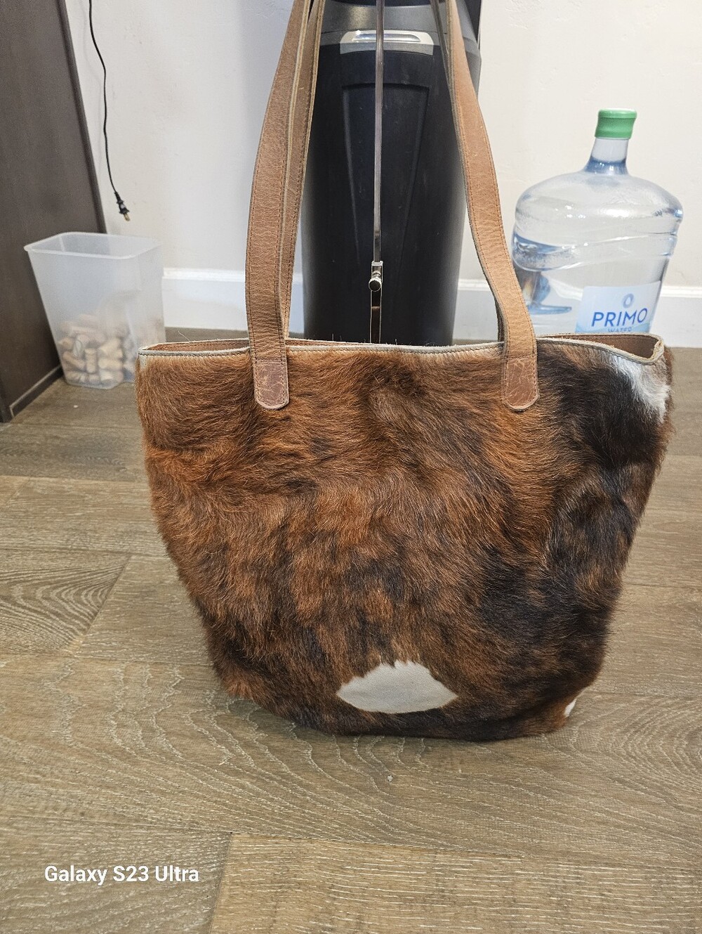 Gilkey Cow Hair Leather Bag - Picture 6 of 13